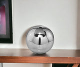 10" Silver Buffed Aluminum Decorative Orb
