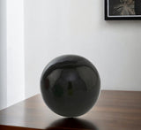 3" Black Enameled Aluminum Decorative Sphere