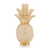 13" Gold and Faux Crystal Pineapple Tabletop Sculpture