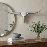 10" Silver Buffed Aluminum Decorative Wall Sculpture