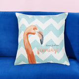 18" Aqua Fabrc Throw Pillow Cover