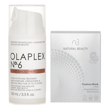Olaplex No. 6 Bond Smoother 100ml X Natural Beauty r-PGA Deep Hydration Moisturizing Cushion Mask (Exp.13 Apr 2026) 6x 20ml - 2pcs