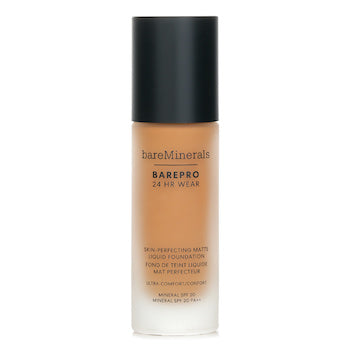 BAREPRO 24HR WEAR Skin Perfecting Matte Liquid Foundation Mineral SPF 20 - # Medium 37 Warm - 30ml/1oz