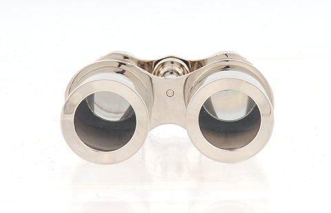 3" Brass Aluminum Hand Painted Decorative Binocular Tabletop Sculpture