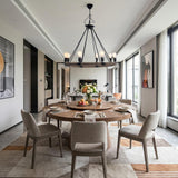 32" X 37" X 32" 8 Bulbs Rope  Pendant Lamp