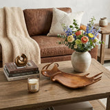 12" Brown Antler Resin Serving Tray