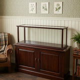 39" Dark Brown Glass Standard Display Stand
