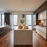 Brown And White Cylinder Metal Ceiling Light With Brown Shades