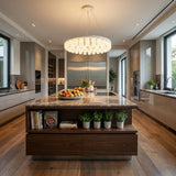 29 X 29 X 7 White Glass Metal Pendant Lamp
