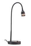 18" Black Metal Adjustable LED Desk Lamp