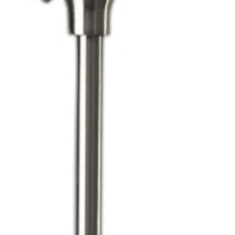 71" Silver Metal Torchiere Floor Lamp With White Bowl Shade