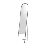 64" Silver Arch Metal Framed Freestanding Mirror