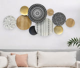 Boho Medley Metal & Wood Plates Wall Decor