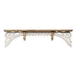Distressed Vintage Wood Wall Shelf
