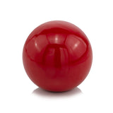 4" Red Aluminum Decorative Orb Tabletop Sculpture