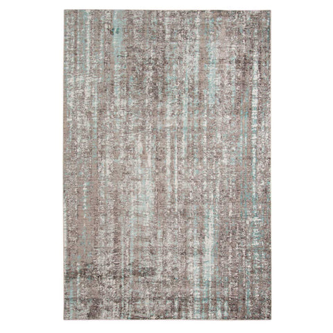 4' X 6' Ivory And Gray Abstract Area Rug