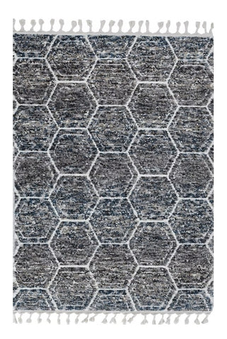 3' X 5' Gray Geometric Area Rug