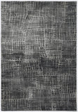 7' Gray And Dark Gray Abstract Area Rug