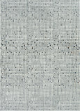 7' Gray And Black Abstract Area Rug