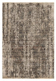 4' X 6' Gray And Tan Abstract Distressed Area Rug