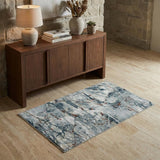 3' X 5' Gray Abstract Area Rug