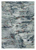 3' X 5' Gray Abstract Area Rug