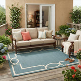 5' X 7' Gray And Ivory Handmade Indoor Outdoor Area Rug