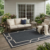 5' X 7' Gray Handmade Indoor Outdoor Area Rug