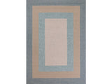 3' X 5' Blue And Beige Handmade Indoor Outdoor Area Rug