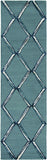 8' Gray Wool Handmade Runner Rug