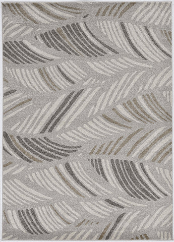 2' X 3' Beige And Brown Tropical Botanical Area Rug