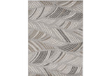 3' X 5' Beige And Brown Tropical Botanical Area Rug