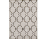 2' X 3' Sand Wavy Line Pattern Accent Rug