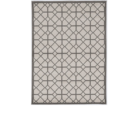 4' X 6' Blue And Gray Wool Hand Woven Area Rug
