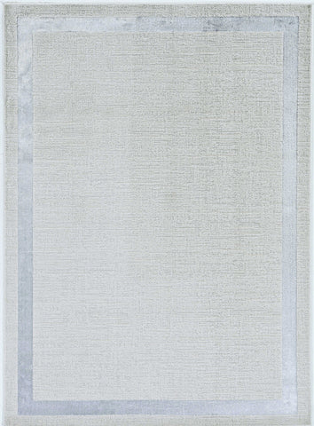 3' X 5' Gray and Ivory Area Rug
