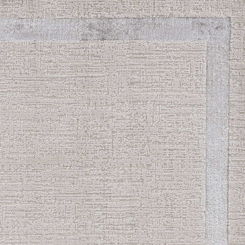 5' X 8' Gray And Ivory Geometric Area Rug