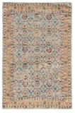 8' X 10' Artichoke Green Ivory And Brown Abstract Washable Indoor Outdoor Area Rug