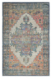 8' X 10' Red Gold Black And Gray Nutcracker Washable Indoor Outdoor Area Rug