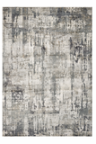 3' X 5' Light Gray And Dark Gray Abstract Distressed Area Rug