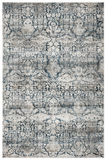 3' X 5' Teal Floral Area Rug
