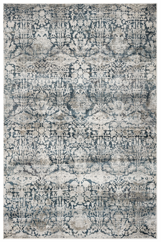 3' X 5' Teal Floral Area Rug