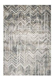 3' X 5' Gray Chevron Area Rug