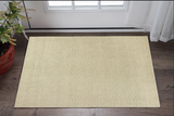2' X 4' Ivory And Beige Jute Chevron Hand Woven Area Rug