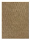 2' X 4' Natural And Brown Jute Chevron Hand Woven Area Rug