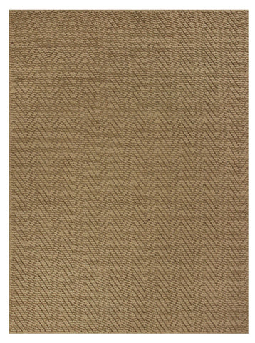 5' X 8' Natural Jute Chevron Hand Woven Area Rug