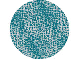 8' Teal Blue Abstract Indoor Outdoor Area Rug