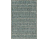 3' X 4' Teal And Beige Geometric Area Rug