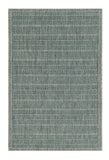 8' X 11' Teal And Beige Geometric Area Rug