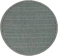 8' Teal Blue Southwestern Indoor Outdoor Area Rug