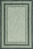 5' X 8'  Grey Bordered Area Rug